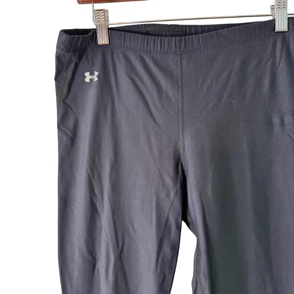 Under Armour Women's Black‎ Leggings Athletic Stretch Activewear - Image 9