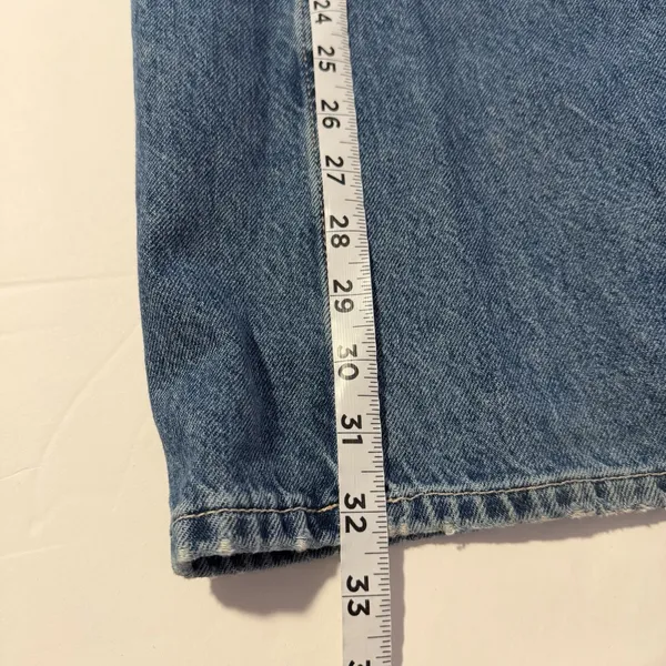We The Free People Baggy Jeans 24x32 Tinsley HighRise Relaxed Straight 90s Retro - Image 5