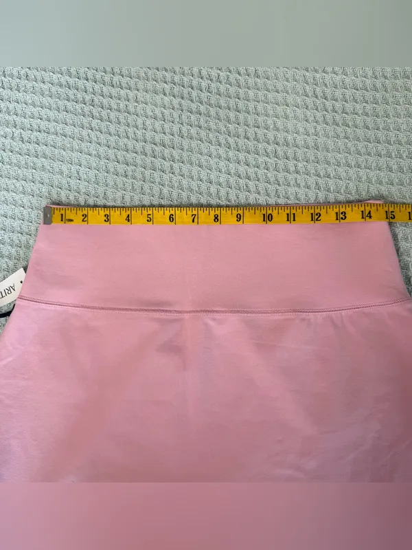 NWT TNA Aritzia Hold-It Atmosphere Mini Skirt Women Large Pink Athleisure Sporty - Image 6