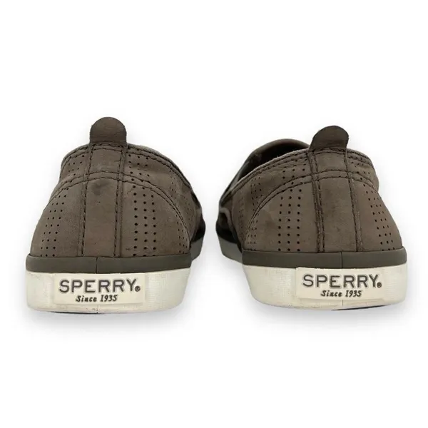 Sperry Top Sider Sailor Twin Gore Grey Perforated Slip On Sneaker Women’s Size 8 - Image 11