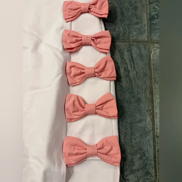 BHLDN Lia‎ Strapless Bow Midi Dress in Pink Sz Medium $220 - Image 6