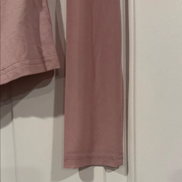 bebe Rose ruched front Pink Long Sleeve‎ Top medium NWT - Image 2