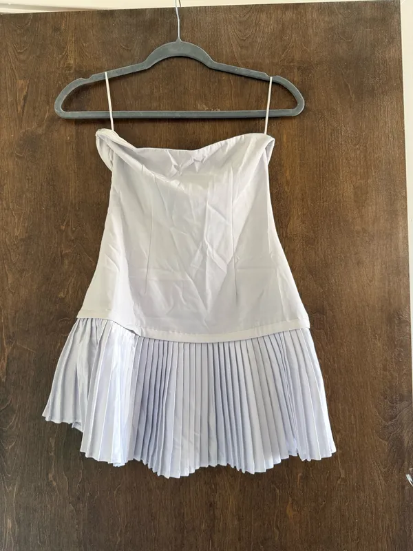 More To Come Revolve Lenore Strapless White Mini Dress - Image 8