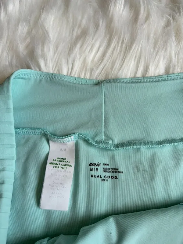 Aerie Blue Bikini Bottoms Women’s Medium - Image 2