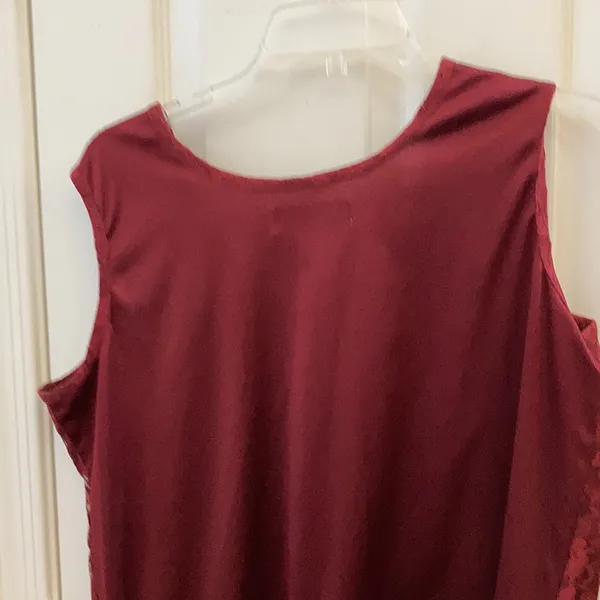 FINAL MARKDOWN Sara Morgan lace front tank large - Image 4