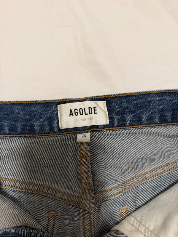 AGOLDE Mini Denim Skirt - Image 3