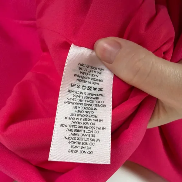 NWT Alice + Olivia Andalasia Fit & Flare Mini Dress Sz‎ 12 Watermelon Pink Party - Image 8