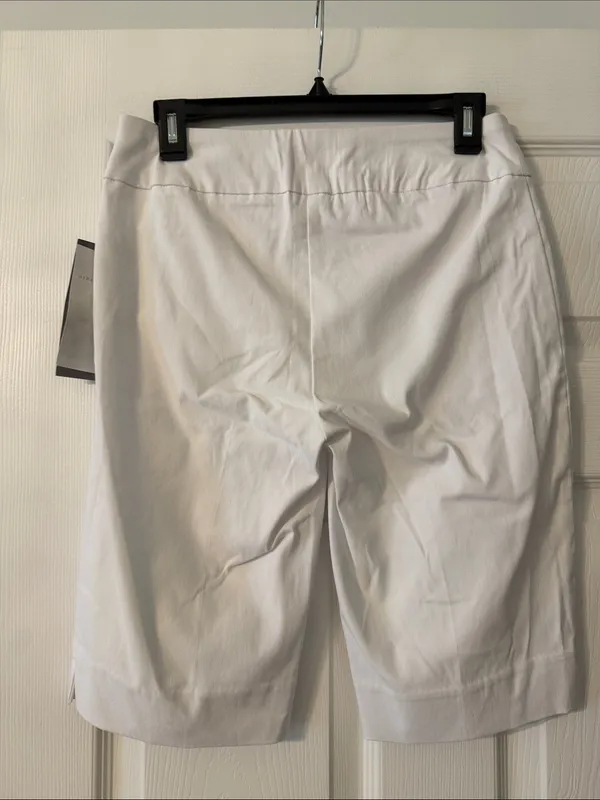 new directions White Bermuda Shorts Mid-Length Cut inseam 11” waist 30” size 6 - Image 4