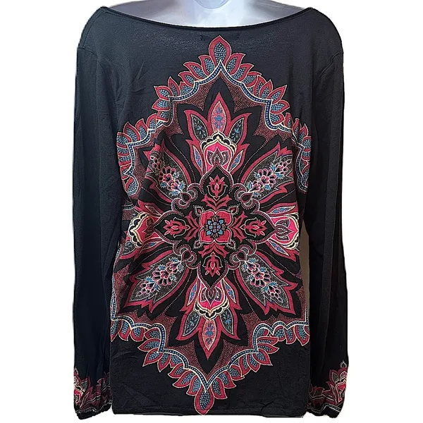 Lucky Brand Women's Boho Top Size‎ XL - Image 3