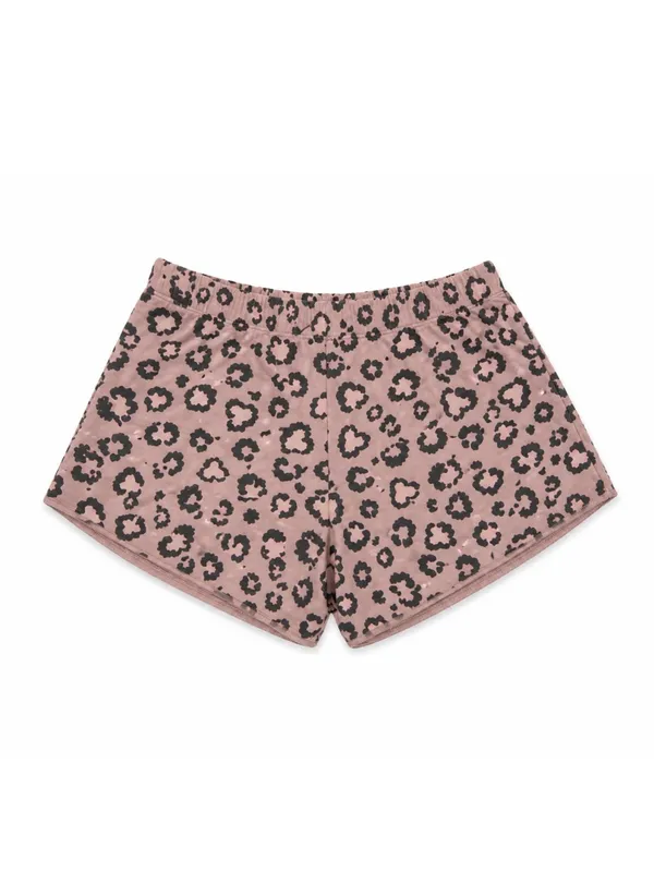 Mighty Fine Pink Leopard Print Athletic Shorts - Image 4