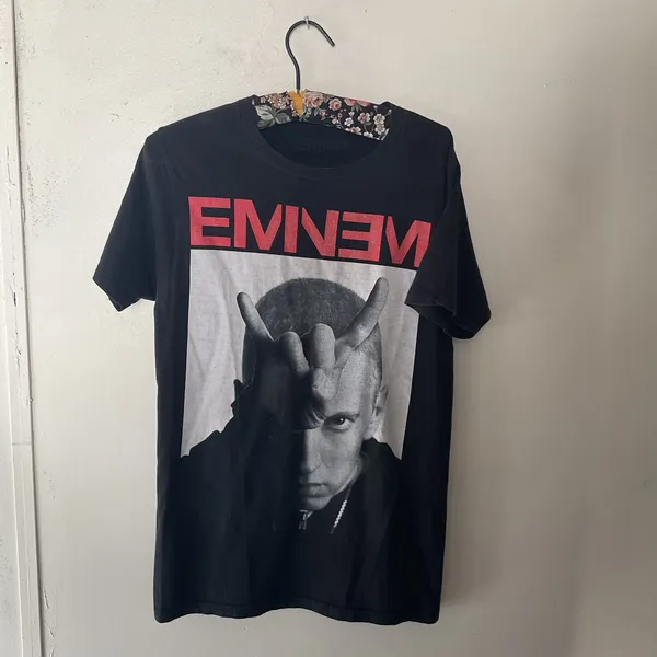 Eminem Rap Vintage 2000s Y2K Graphic T Shirt Tee Size S Rare Collectible OG Hip - Image 3