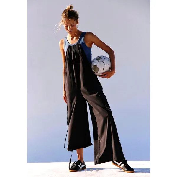 Free People Pathfinder One Piece Jumpsuit Skyline/Black Combo M - Image 2