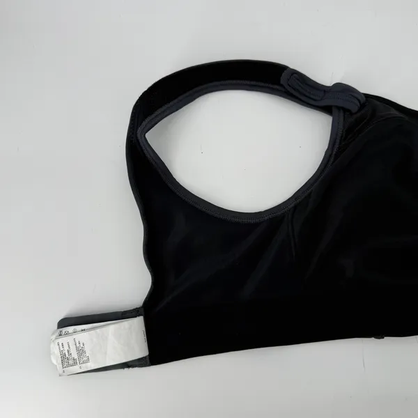 Brooks Moving Comfort Fiona Wireless Sports Bra Black Gray 30D Hook Loop 350064 - Image 5