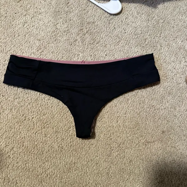 NWOT L*Space thong bikini bottoms charcoal lilac - Image 2