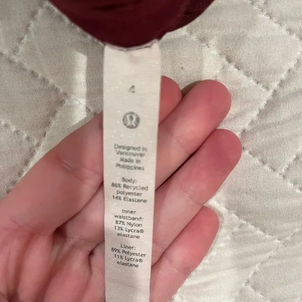 Maroon Lululemon Shorts - Image 3
