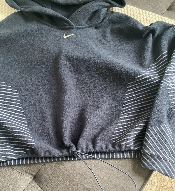 Nike Crop Therma Fleece Jacket - Image 9