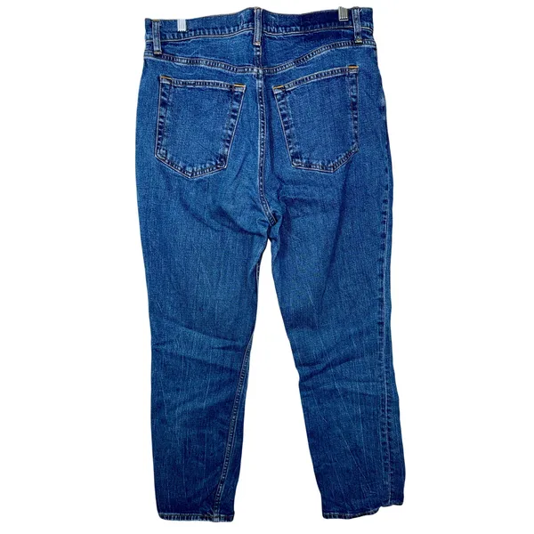 Abercrombie & Fitch Curve Love Slim Straight Ultra High Rise Jeans Size 31 12 S - Image 2