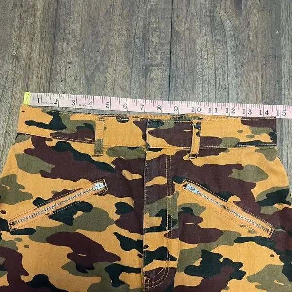 Loose Zip Camo Jeans - Image 7
