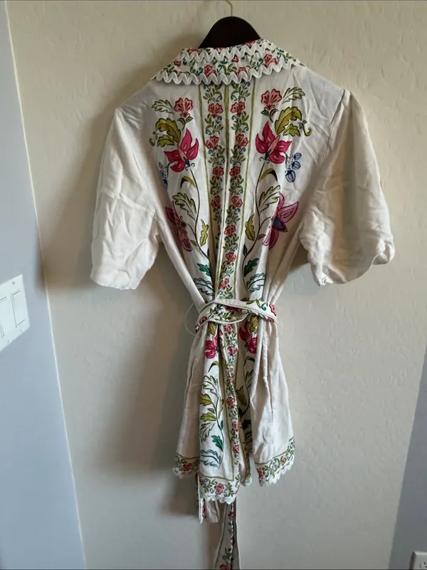 FARM Rio Belted Floral Insects Romper- size Medium - Image 8