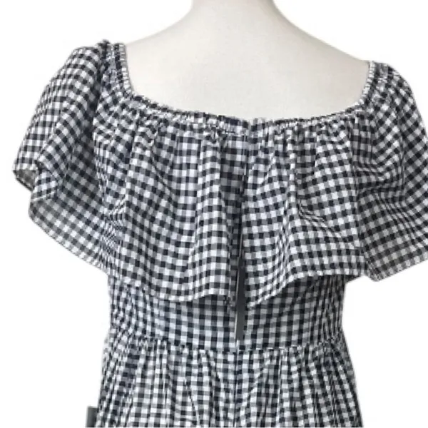 Chelsea 28 Gingham Off Shoulder Maxi Dress Women’s Size 4 Cottagecore NWT Ruffle - Image 9
