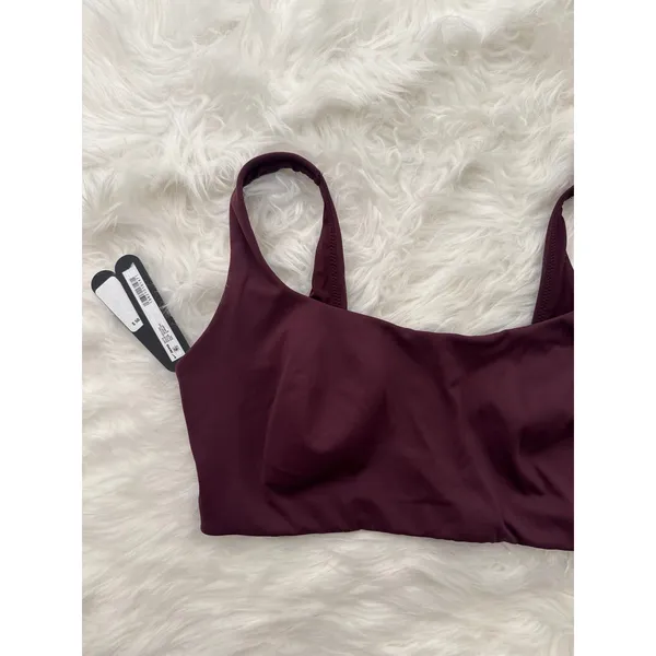 Nike Skims Matte Scoop Neck Sports Bra Currant Size Medium - Image 4