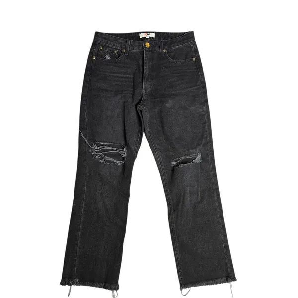 Aviator Nation Mid Rise Canyon Jean in Vintage‎ Black Size: 27 - Image 2