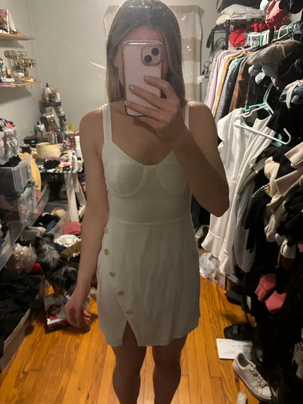Sabo Skirt White Dress - Image 6