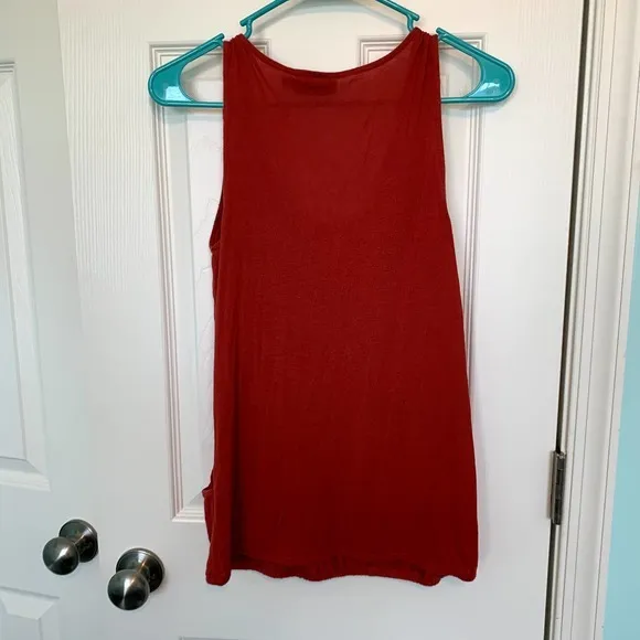 The Limited Women's Size Small Red Scoop‎ Pleated Neck Tank - Image 5