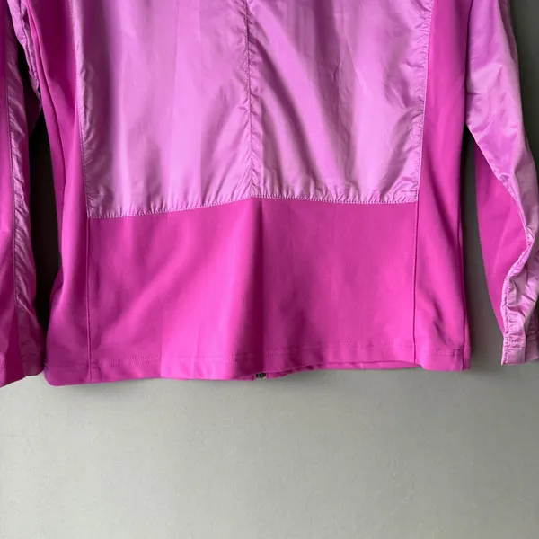 Adidas‎ Sporty Chic Outdoors Performance Full Zip Windbreaker Jacket M Pink - Image 11