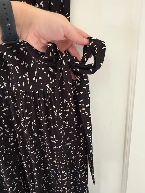 Kaileigh Black Wide-Leg Jumpsuit with Tie Waist - Image 4