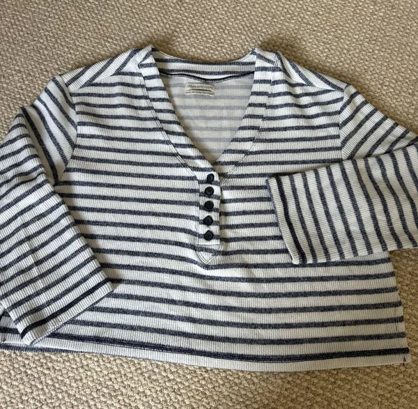 Urban Outfitters Striped Long Sleeve Top - Image 4