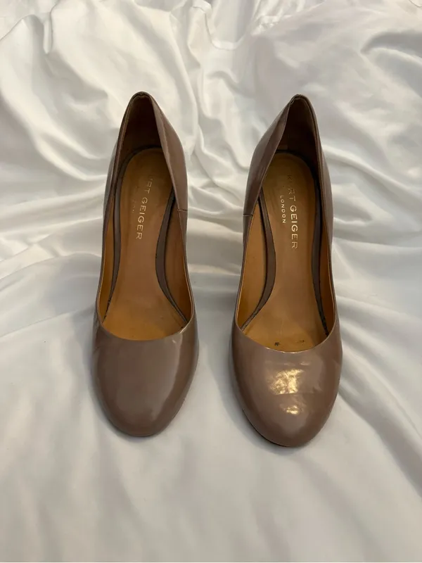 EUC Kurt Geiger London Eden Court Shoes in Natural Leather - Image 3