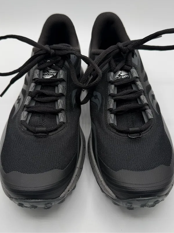 Saucony Peregrine 12 Womens 7 Black Charcoal Trail Running Shoes NWOB S10737-05 - Image 2