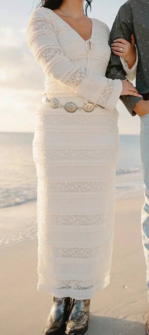 12th Tribe White lace dress - Image 2