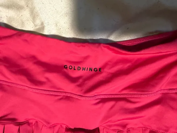 Gold Hinge Pleated Skirt - Image 3