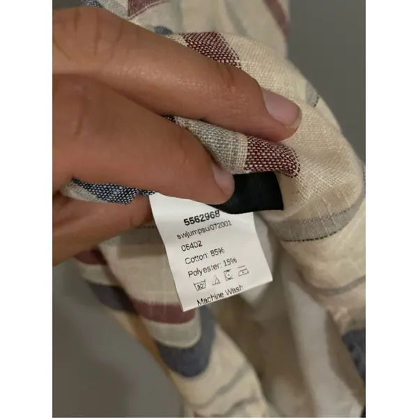 Shein Chevron And Stripe Round Neck Romper Size Small - Image 10