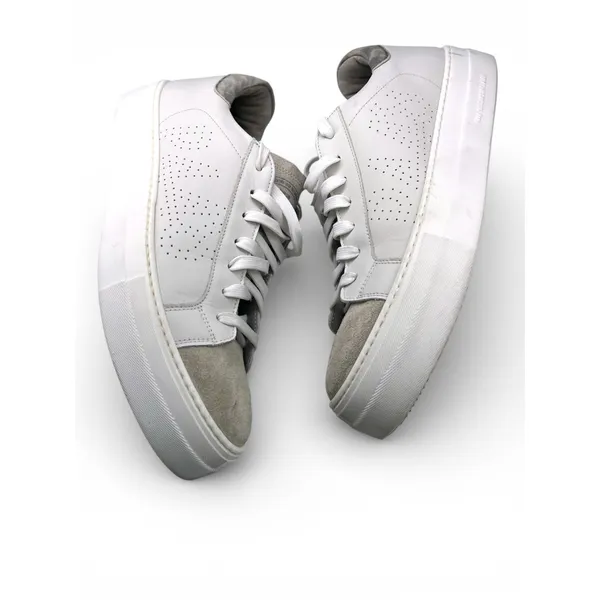 P448 Thea Platform Sneakers 11 perforated logo Italian Luxury Shoes Lace Up - Image 5