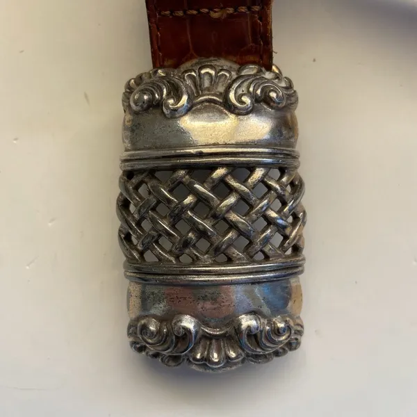 Brighton L Leather Brown Braided Vintage 1995 Belt - Image 2