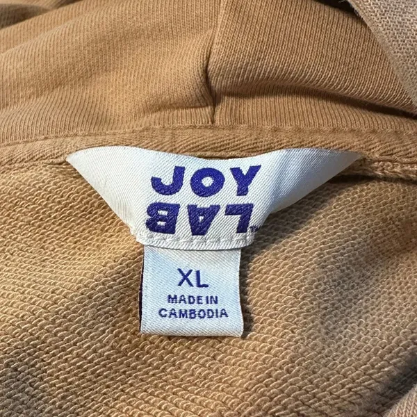 JoyLab Beige Half Zip Fleece Pullover Sweatshirt Size XL - Image 6