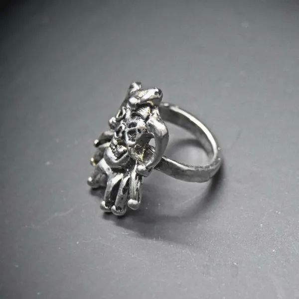 Clown Joker Ring Silver - Image 5