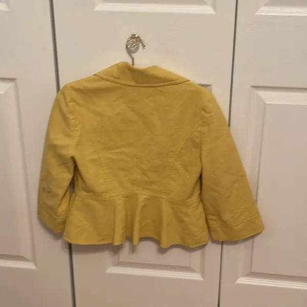 Reiss Cropped Yellow Blazer - Image 3