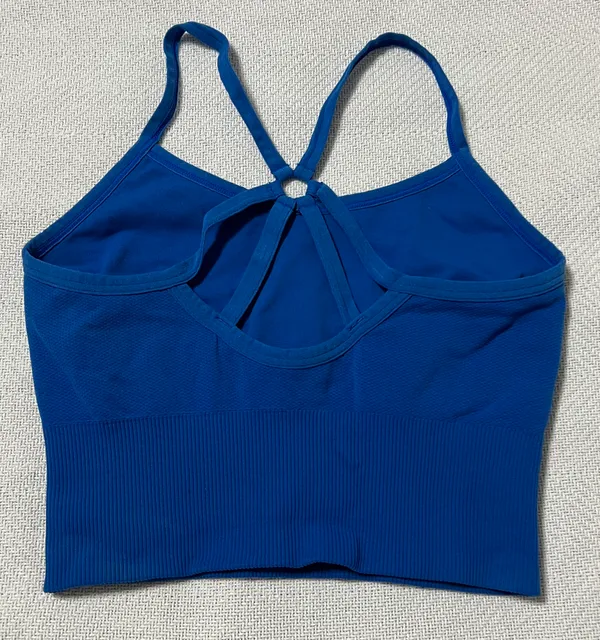 Cropped Tank Top Blue - Image 2