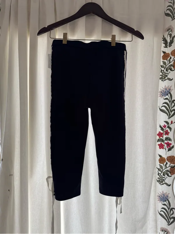 Free People Navy Capris with White Side Stripes - Image 5