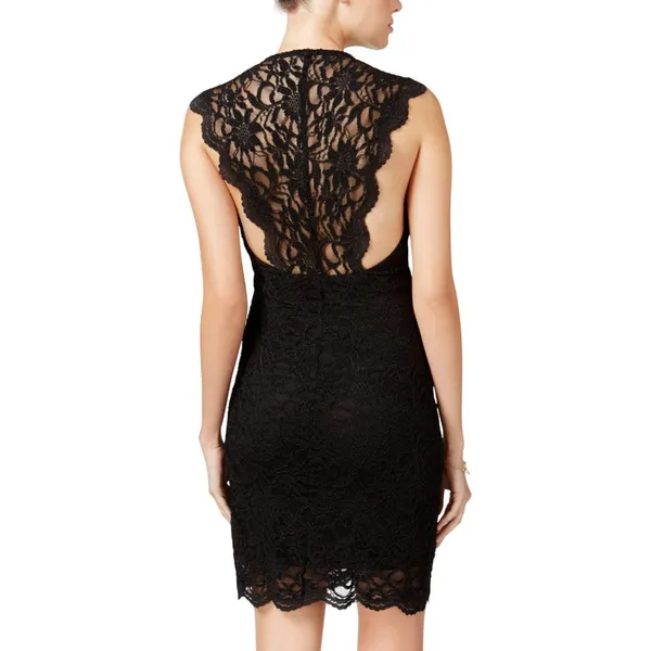 Jump Juniors Sleeveless Lace Bodycon Dress Black 5/6 - Image 8
