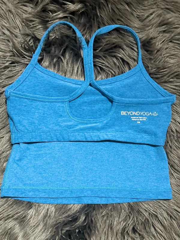 Spacedye Slim Racerback Cropped Tank Racerback Crop Tank Sport Bra Size XS - Image 5