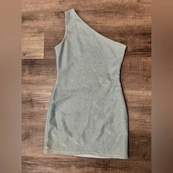 SUPERDOWN Tiffany Mini Dress in Light Blue - Image 4