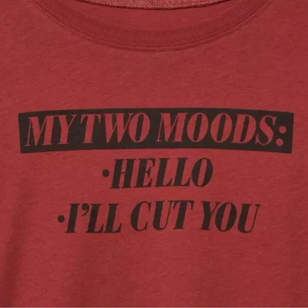 Size 2: Torrid Two Moods Classic Fit Heritage Jersey Crew Tee - Image 4