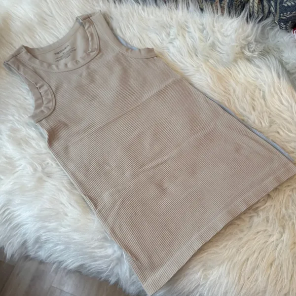 Ingrid & Isabel Ribbed Tank Tops Set of 2 Blue Tan Size M - Image 5