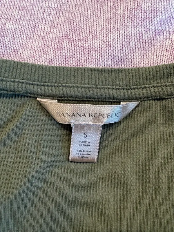 Banana Republic Green Long Sleeve Bodysuit - Image 3