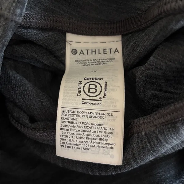 Athleta Salutation Stash High Rise 7/8 Legging Sz 2X Heather Gray Hip Pockets - Image 7